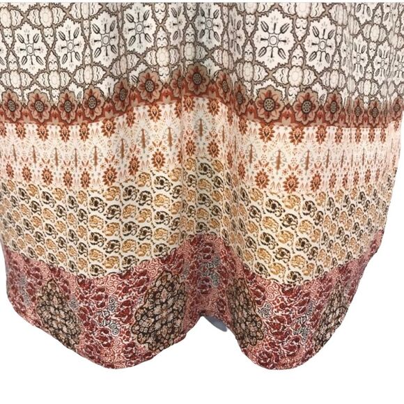 Artisan Ditsy Floral Boho Tunic Top - Picture 6 of 11